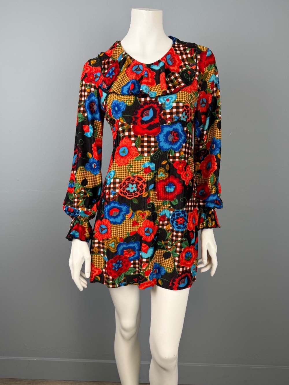 1960s Mod Mini Dress, Size M